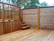 Modern cedar terrace