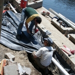 Construction of Flora Exposition in Old Port of Montreal 06