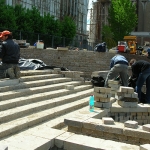 Construction of Flora Exposition in Old Port of Montreal 07