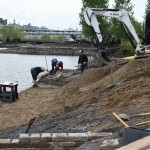 Construction of Flora Exposition in Old Port of Montreal 14