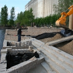 Construction of Flora Exposition in Old Port of Montreal 16